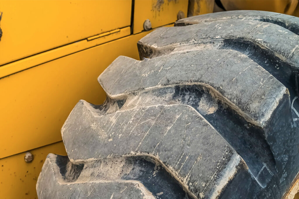 Forklift Tire Damage 2