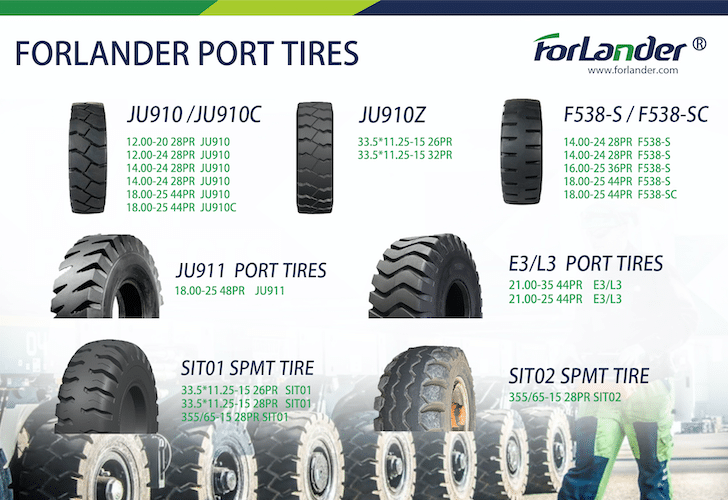 Industrial Tire Manufacturers Forlander otr tire company port equipment tires